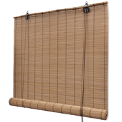vidaXL Rolo zavjesa od bambusa smeda boja 80 x 160 cm