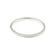 Ted Baker Prstan CLEMARA: HINGE CRYSTAL BANGLE, srebrna