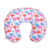 shumee Snemljiva blazina za hranjenje s fižolovo vrečko - flamingo