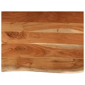 Vidaxl Kopalniški pult 80x60x3,8 cm pravokoten trden akacijev les