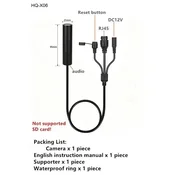 KJB Mini žična IP kamera z nočnim vidom, 5 MP, 2,8 mm, 12 V, brez pomnilnika