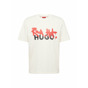 HUGO Red Majica Dinricko, bela