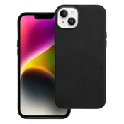 OEM Črno etui za iPhone 14 PLUS Woven Mag Cover, združljivo z MagSafe