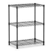 Kovinski regal za shranjevanje - 60 x 35 x 77 cm - 120 kg - črn