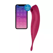 Stimulator za klitoris Satisfyer Twirling Pro Connect, Bordo