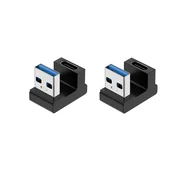 INF 2-Pack U-Shaped USB na Type-C Adapter: USB moški na Type-C ženski pretvornik, (5000098881)