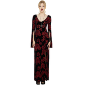 Ženska obleka KILLSTAR - Pandoras Rose - Black/Red - KSRA013581