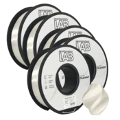 Professional Lab 5x Silk PLA bela Filament 1.75mm - Professional Lab Sijajni Filament za 3D Tisk (1kg Kolut)