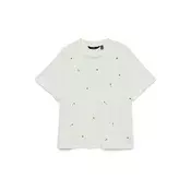 VERO MODA Majica VMSOLA METTE rumena/črna/bela