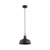 Luster na sajli RODOS 1xE27/15W/230V, crne boje