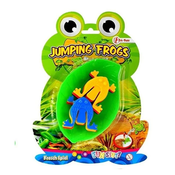 Teddies Jumping frogs družabna igra iz plastike na kartici 17x23,5cm