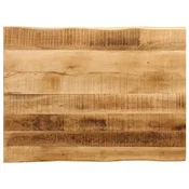 Vidaxl Mizna plošča z naravnim robom 80x60x2,5 cm trden robusten mango