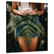 shumee Platno z motivom praprotnega lista, 80x100 cm