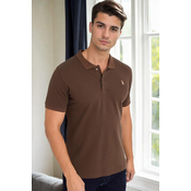 T9561 DEWBERRY MENS TSHIRT-BROWN