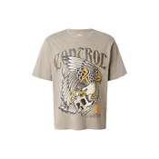 JACK & JONES Majica JORBAND  temno siva / kaki / oranžna / bela