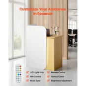 VEVOR Recepcijska miza 80x45x100 cm Bela