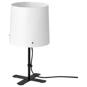BARLAST Stona lampa, crna/bela, 31 cm
