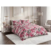 Posteljnina iz polibombaža STREET LOVE POLY sive barve Dimenzije posteljnine: 70 x 90 cm | 140 x 220 cm