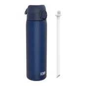 SLIM water bottle, with a straw included, recyclon, 500 ml Navy - Io