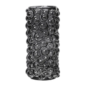 Vaza steklena siva 30 cm - siva - Steklo