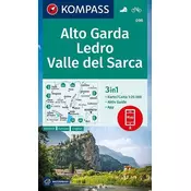 KOMPASS Wanderkarte Alto Garda, Ledro, Valle del Sarca 1:25 000