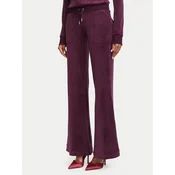 Juicy Couture Spodnji del trenirke Layla JCSEBJ001G Bordo rdeča Regular Fit