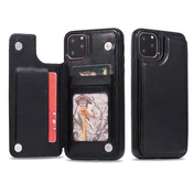 INF Usnjena torbica s prostorom za kartice za Samsung Galaxy S23 PLUS - Črna, (5000275202)