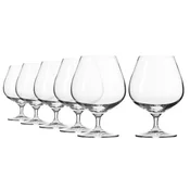 Set of 6 cognac glasses, made of crystalline glass, 550ml, Harmony -