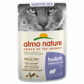 12x70g Almo Nature Holistic Digestive Help za mačke, z ribo