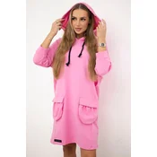 Light pink dress with hood