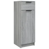 Vidaxl Kopalniška omarica siva sonoma 32x34x90 cm konstruiran les