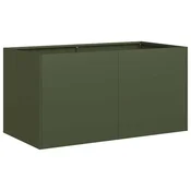 Vidaxl Sadilnik Olive Green 80x40x40 cm Hladno valjano jeklo