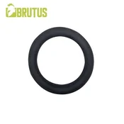 Silikonski penisni obroček Brutus Slim Donut črne barve 55 mm