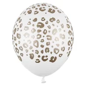 PartyDeco baloni 30 cm, pike, pastelno čista bela