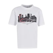 Karl Kani Majica Skyline karminsko rdeča / črna / bela