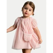 Mayoral Elegantna obleka 1917 Roza Regular Fit