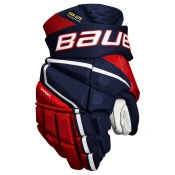 Hokejske rokavice Bauer Vapor Hyperlite Navy/Red/White Senior 15 palcev
