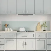 Kuhinjski panel 2 kos Bela 100 x 40 cm kaljeno steklo