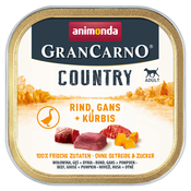 Varčno pakiranje Animonda GranCarno Adult Country 44 x 150 g - Govedina, gos in buča