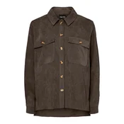 PIECES Bluza PCEFFI temno rjava