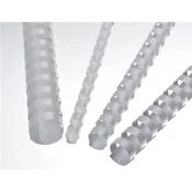 Plastične hrbtne strani - 51 mm, bele barve, 50 kosov