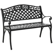 Homestar Dvosedna klop 1025x61x84 cm črna