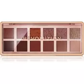 Makeup Revolution The Icon Palette paleta senčil za oči odtenek The True Icon Bronze Palette 12x0.7 g