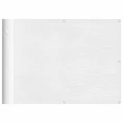 Vidaxl Balkonsko platno belo 75x800 cm 100 % poliestrski oxford