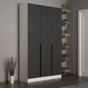 Hanah Home Ormar Noah-8265, 135x210x35 cm, Crni