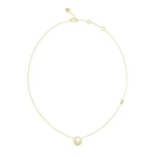 Guess Elegantna pozlačena ogrlica Moon Drops JUBN06245JWYGT/U