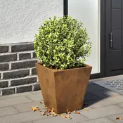 Vrtna sadilica antracit 30x30x30 cm Pohabani celik