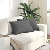 Jastucici za sofu 2 pcs Tamno siva 60 x 40 cm tkanina