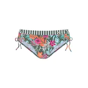 VENICE BEACH Bikini hlačke temno zelena/oranžna/roza/off-bela