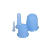 Merco Skodelice 4Pack Silikonske masažne skodelice Modra
